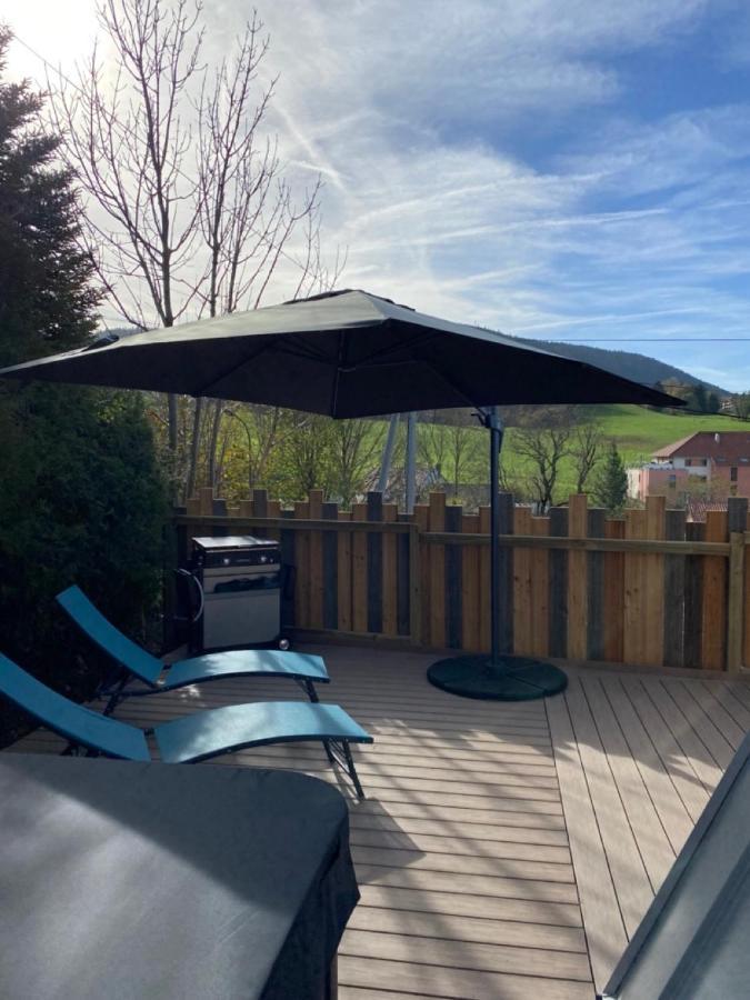 Au-Doux-Altic Chalet Romantique Avec Jacuzzi Et Sauna Metabief Exterior photo