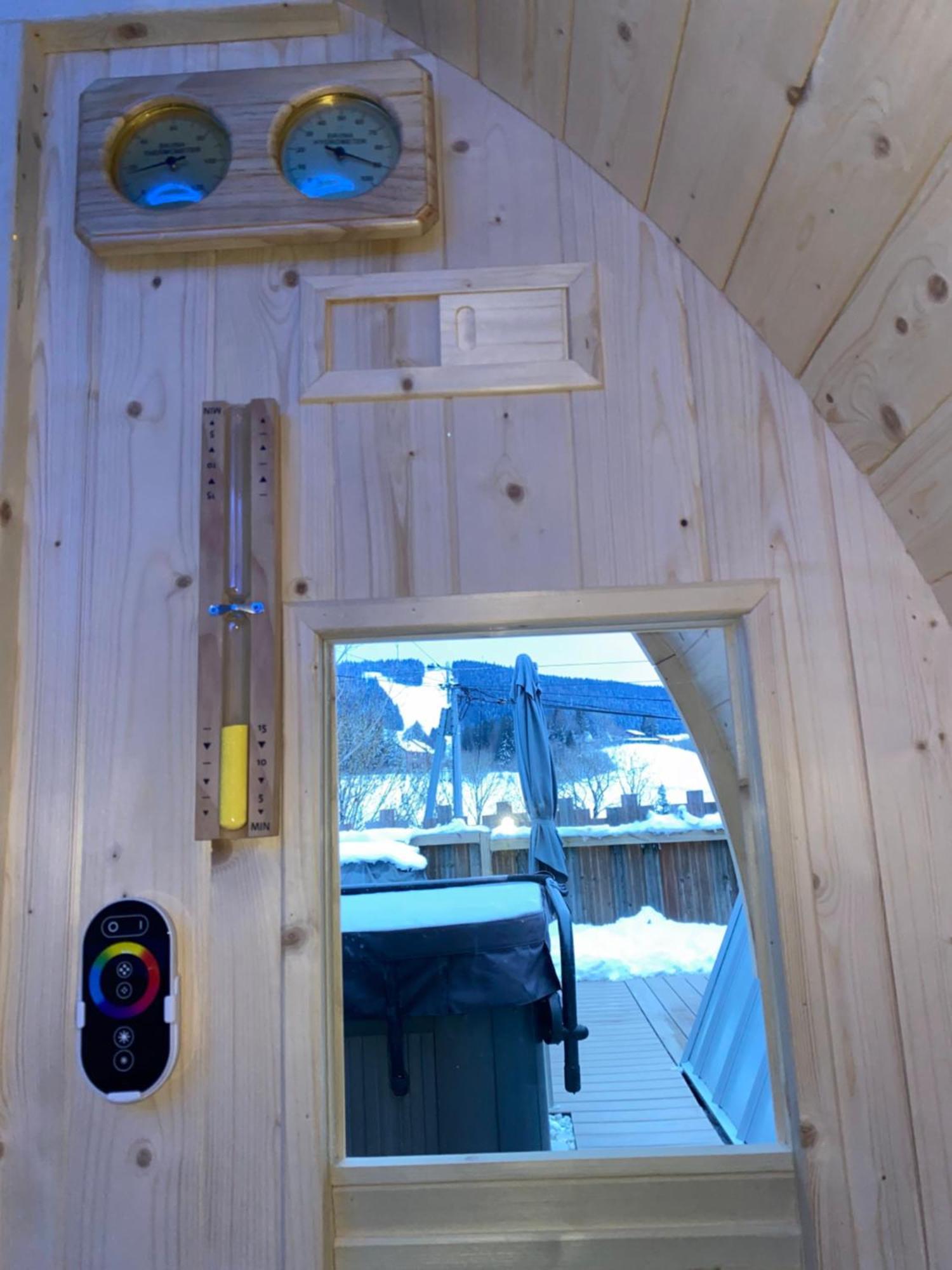 Au-Doux-Altic Chalet Romantique Avec Jacuzzi Et Sauna Metabief Exterior photo